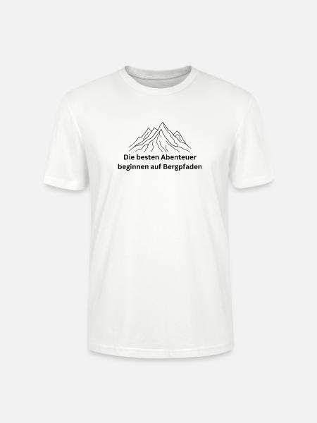 Wo Abenteuer beginnen - Stanley/Stella Unisex Bio-T-Shirt CRAFTER - Weiß