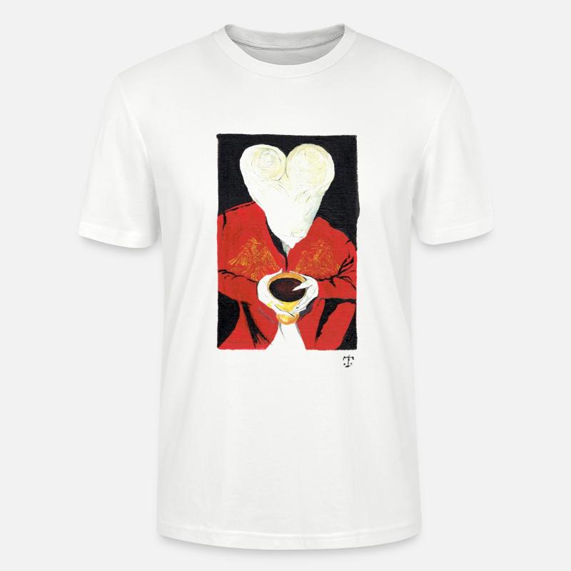 Dracula Altes Gemälde - Stanley/Stella Unisex Bio-T-Shirt CRAFTER - Weiß