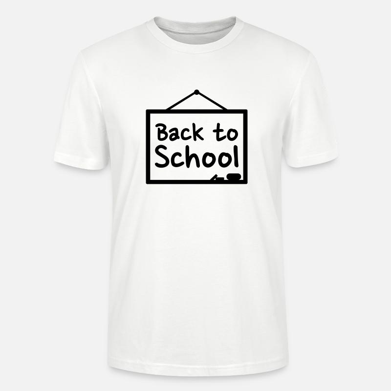 Back to School - T-shirt bio CRAFTER Stanley Stella Unisexe - blanc