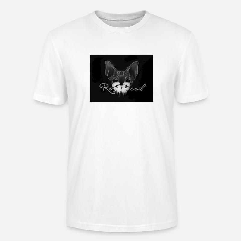 Sphynx Katze Dunkek - Stanley/Stella Unisex Bio-T-Shirt CRAFTER - Weiß