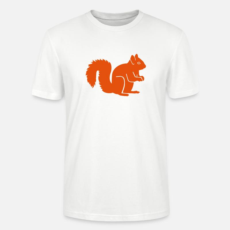 Eichhörnchen - Stanley/Stella Unisex Bio-T-Shirt CRAFTER - Weiß