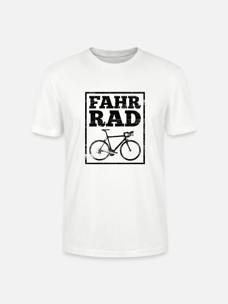 Fahr Rad - Stanley/Stella Unisex Bio-T-Shirt CRAFTER - Weiß