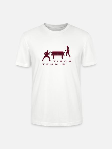 table_tennis_052012_h_1c - Stanley/Stella Unisex Bio-T-Shirt CRAFTER - Weiß