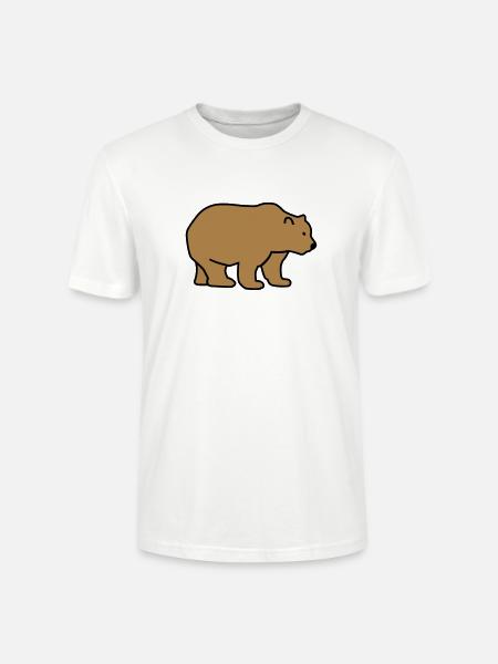 Ours - T-shirt bio CRAFTER Stanley Stella Unisexe - blanc