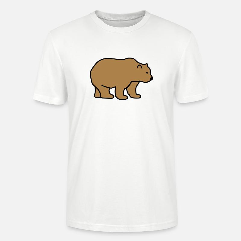 Bär - Stanley/Stella Unisex Bio-T-Shirt CRAFTER - Weiß