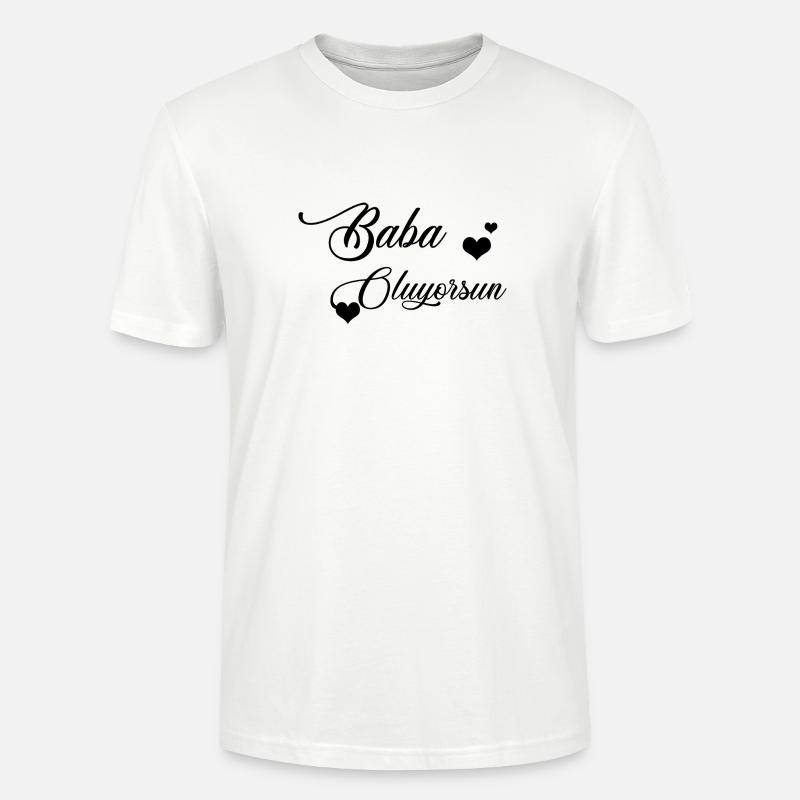 Baba oluyorsun - Stanley/Stella Unisex Bio-T-Shirt CRAFTER - Weiß