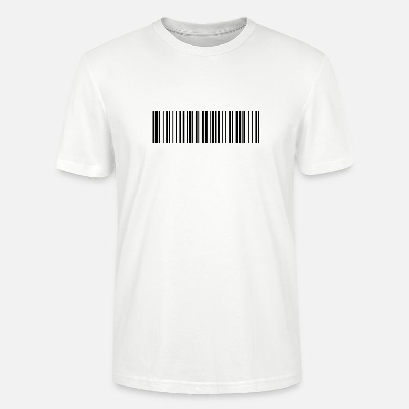 QR-Code Schwarz - Stanley/Stella Unisex Bio-T-Shirt CRAFTER - Weiß