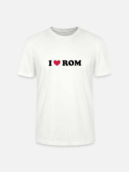 I Love Rom - Stanley/Stella Unisex Bio-T-Shirt CRAFTER - Weiß