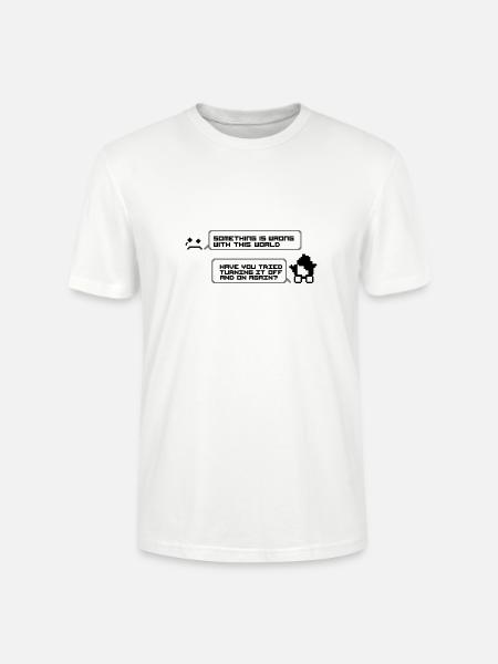 Nerd - T-shirt bio CRAFTER Stanley Stella Unisexe - blanc