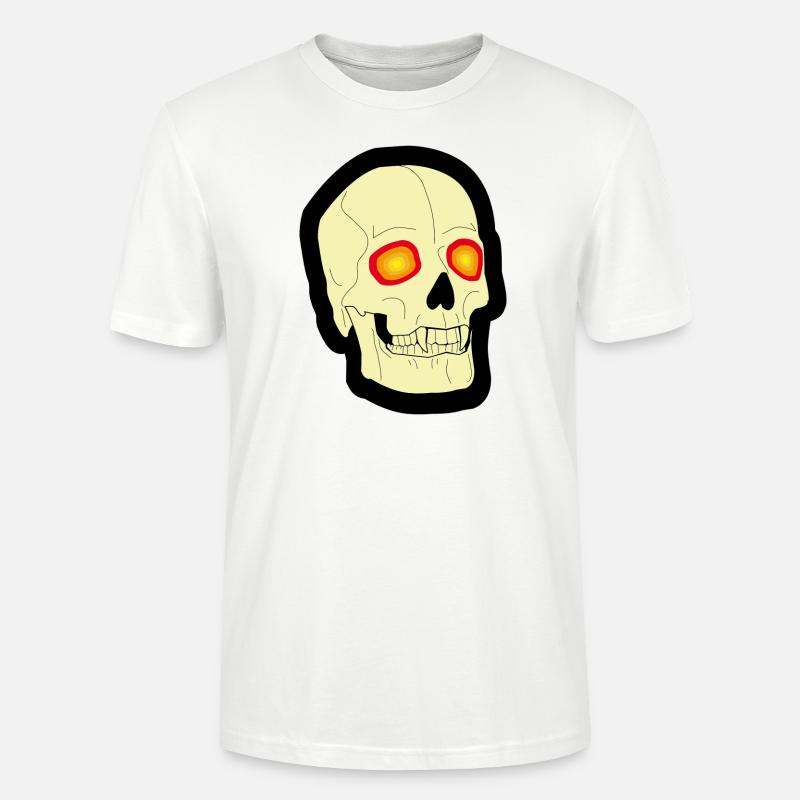 Psychedelischer Schädel - Stanley/Stella Unisex Bio-T-Shirt CRAFTER - Weiß