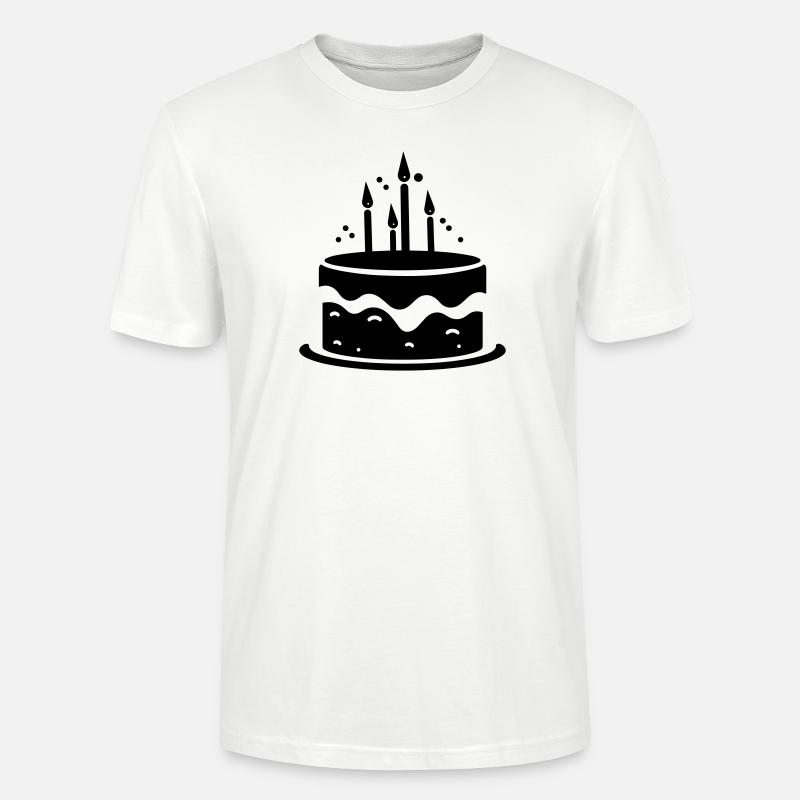 Gâteau d'anniversaire - T-shirt bio CRAFTER Stanley Stella Unisexe - blanc