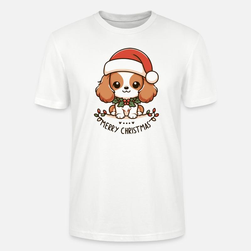 Charmanter Weihnachtspullover - Stanley/Stella Unisex Bio-T-Shirt CRAFTER - Weiß