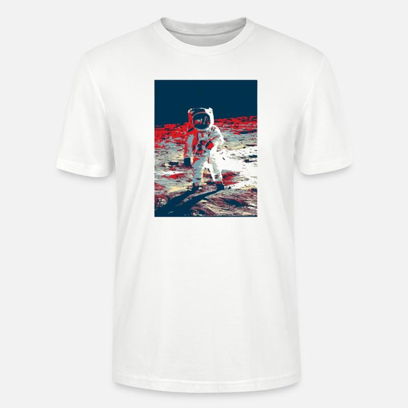 astronaute - T-shirt bio CRAFTER Stanley Stella Unisexe - blanc