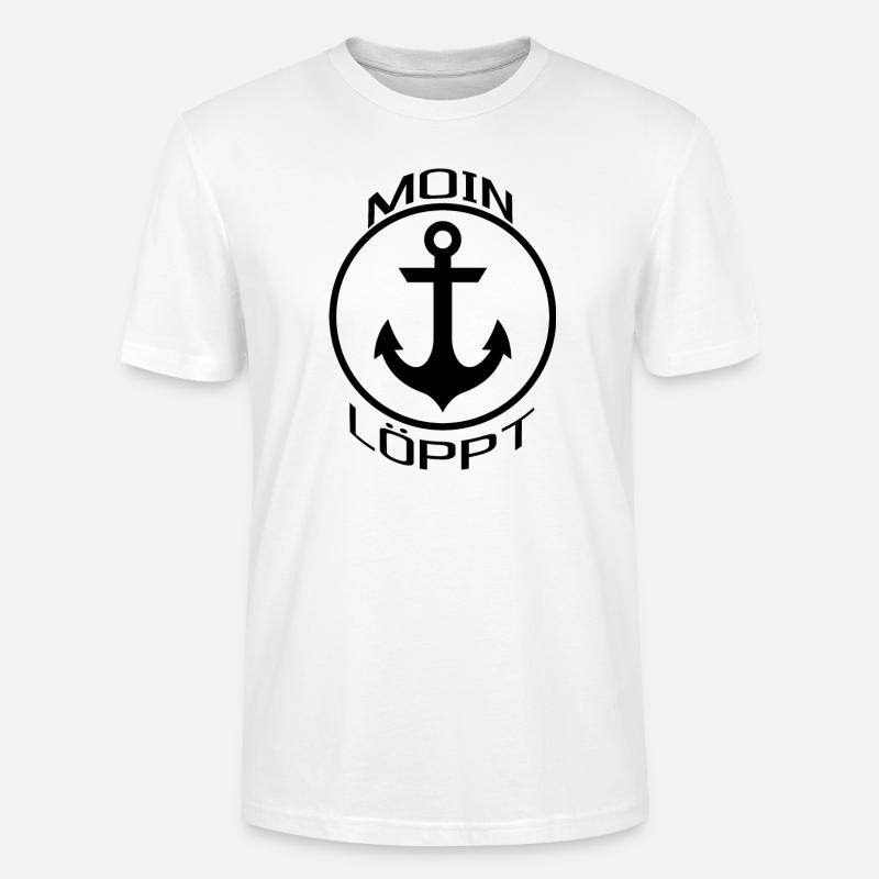 Anker Löppt - Stanley/Stella Unisex Bio-T-Shirt CRAFTER - Weiß