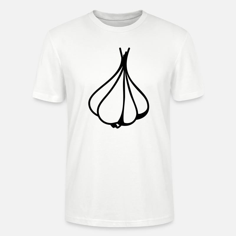 Knoblauch - T-shirt bio CRAFTER Stanley Stella Unisexe - blanc