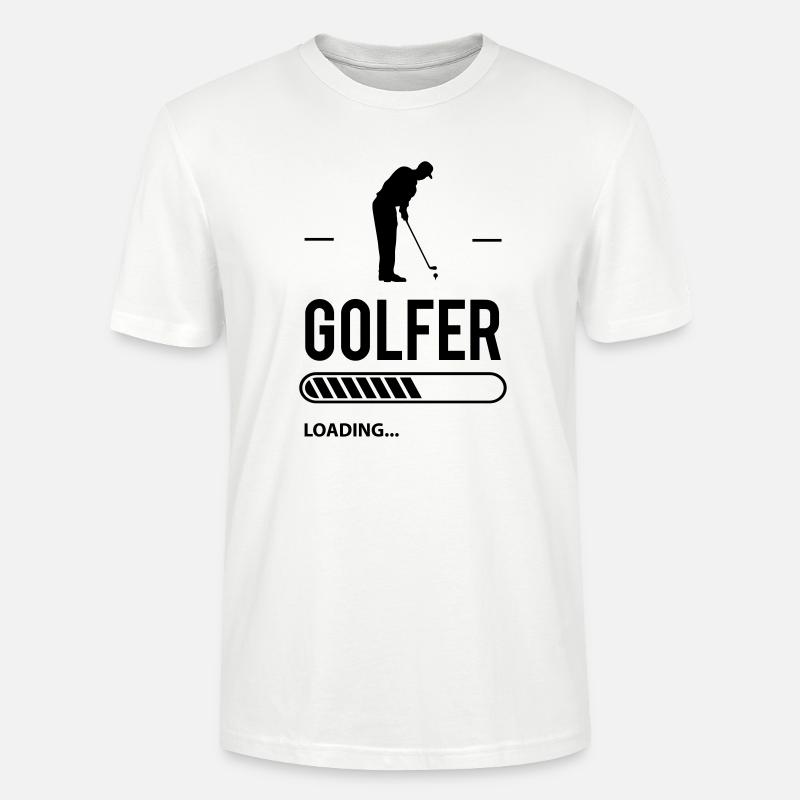 Golfer Loading - T-shirt bio CRAFTER Stanley Stella Unisexe - blanc