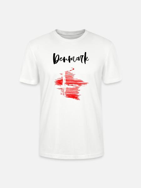 Denmark - Dänemark - Fanshirt - Stanley/Stella Unisex Bio-T-Shirt CRAFTER - Weiß