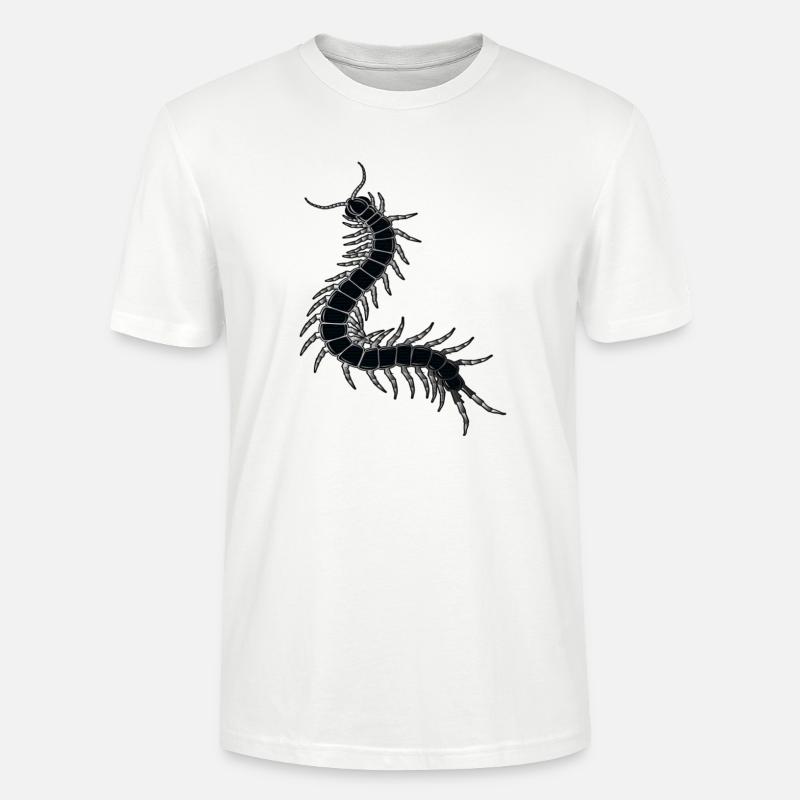 Tausendfüßler - Stanley/Stella Unisex Bio-T-Shirt CRAFTER - Weiß