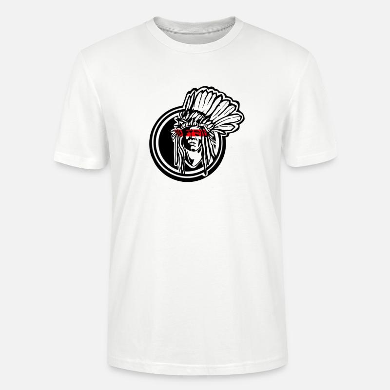 Apache Native American par INKPALI - T-shirt bio CRAFTER Stanley Stella Unisexe - blanc