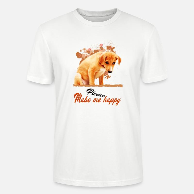 Bitte mach mich glücklich - Stanley/Stella Unisex Bio-T-Shirt CRAFTER - Weiß
