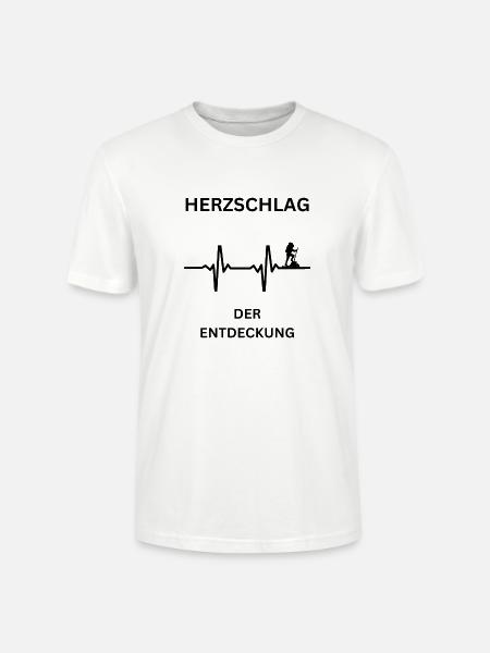 Herzschlag der Entdeckung - Stanley/Stella Unisex Bio-T-Shirt CRAFTER - Weiß