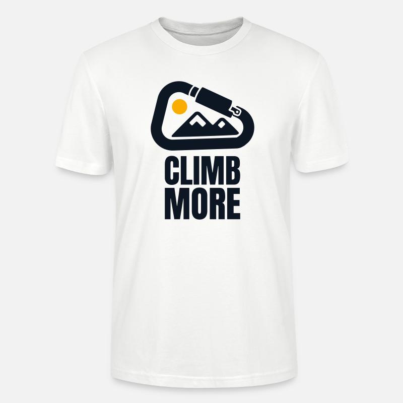 Grimpez plus - Cadeau de grimpeur - T-shirt bio CRAFTER Stanley Stella Unisexe - blanc