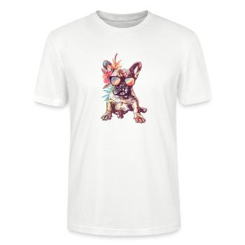Meilleur ami - T-shirt bio CRAFTER Stanley Stella Unisexe - blanc - Devant - Alina (178cm) & Michal (187cm)