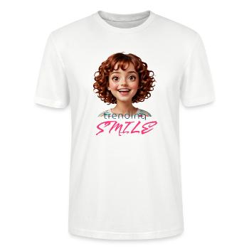 Cute - Stanley/Stella CRAFTER Unisex Organic T-Shirt - white - Front - Alina (178cm) & Michal (187cm)