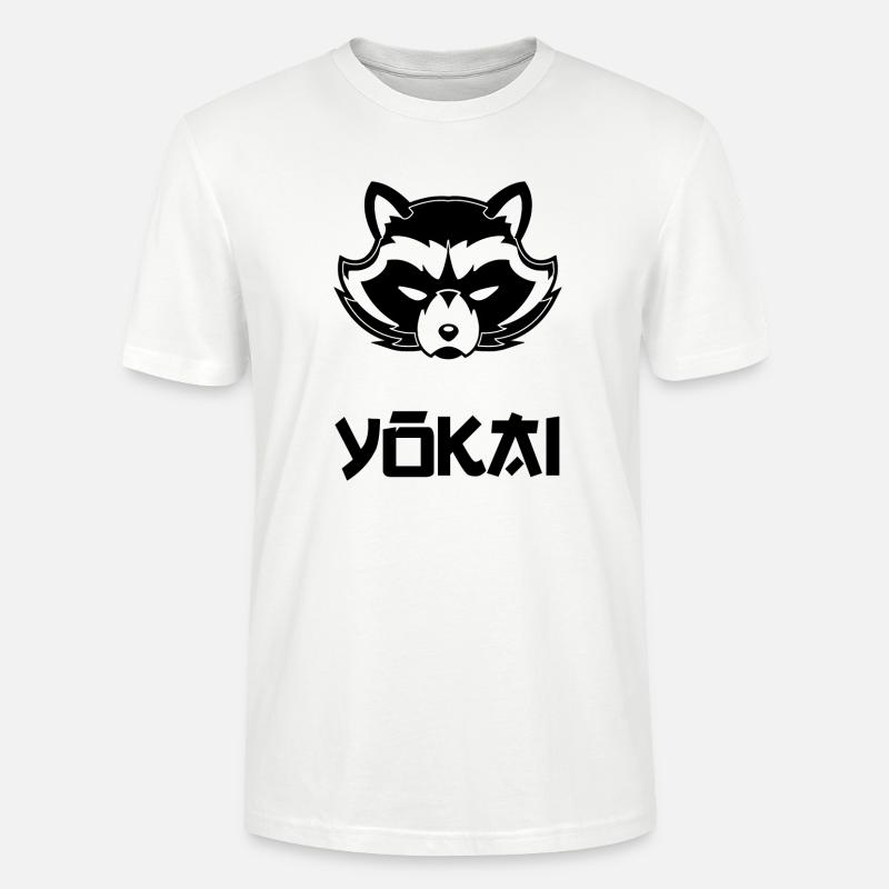yokai blak - T-shirt bio CRAFTER Stanley Stella Unisexe - blanc