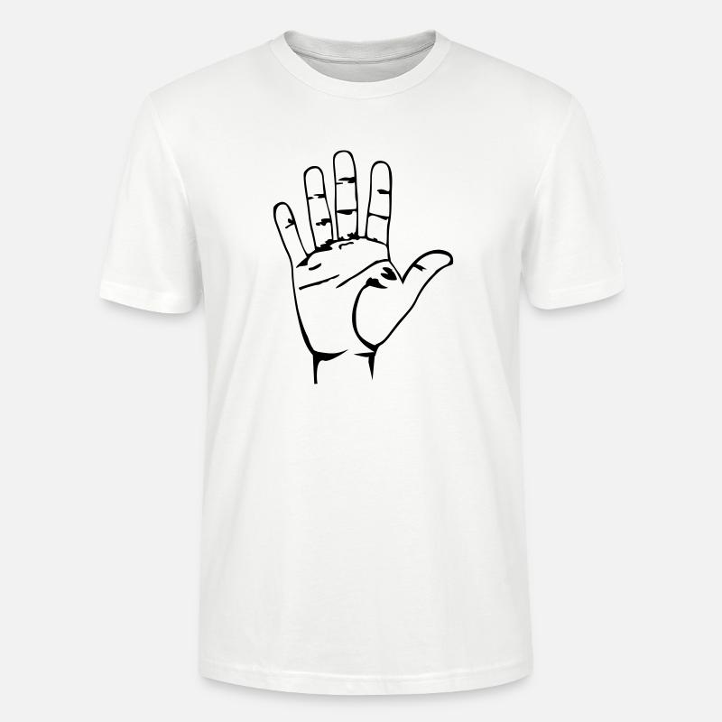 Hand - Stanley/Stella Unisex Bio-T-Shirt CRAFTER - Weiß