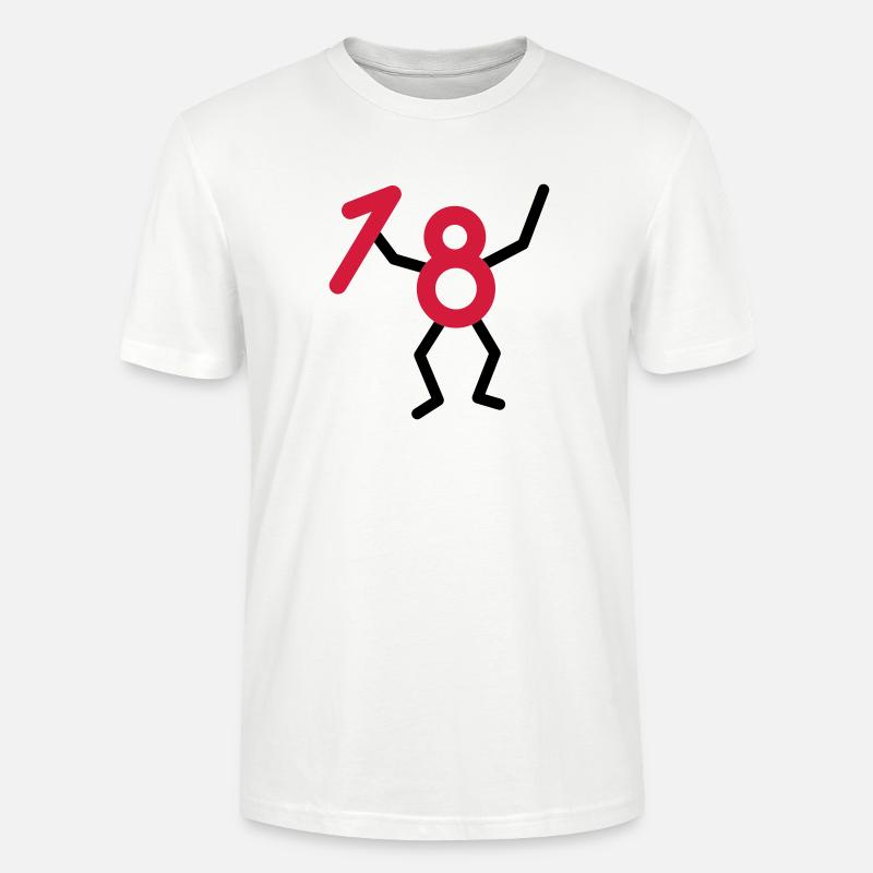 Endlich18 ! - Stanley/Stella Unisex Bio-T-Shirt CRAFTER - Weiß