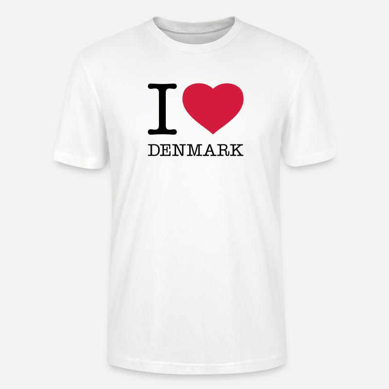 I LOVE DENMARK Dänemark - Stanley/Stella Unisex Bio-T-Shirt CRAFTER - Weiß