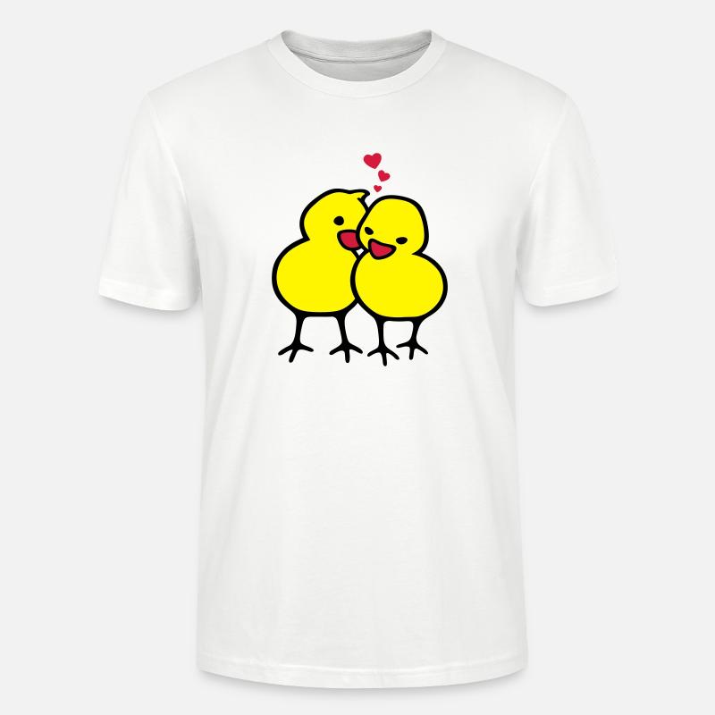 Chicks in Love (c) - Stanley/Stella Unisex Bio-T-Shirt CRAFTER - Weiß