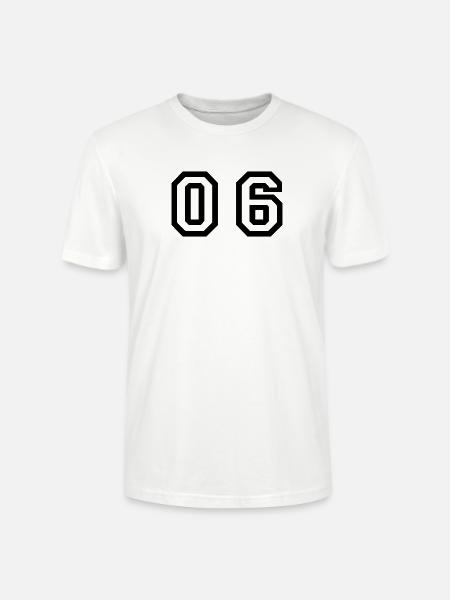 Nummer - 06 - Null Sechs - Stanley/Stella Unisex Bio-T-Shirt CRAFTER - Weiß