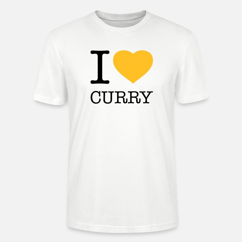 I LOVE CURRY - Stanley/Stella Unisex Bio-T-Shirt CRAFTER - Weiß