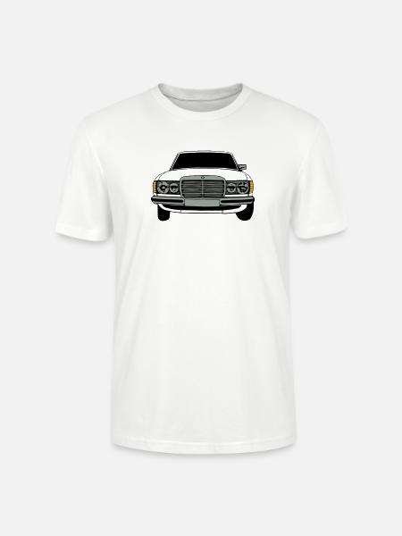 MB W123 Youngtimer Oldtimer,70er,80er (25) - Stanley/Stella Unisex Bio-T-Shirt CRAFTER - Weiß