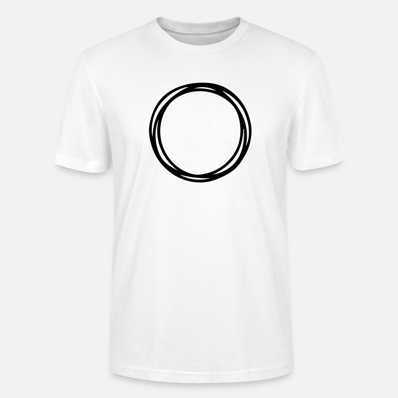 Kreise und Kreise - Stanley/Stella Unisex Bio-T-Shirt CRAFTER - Weiß