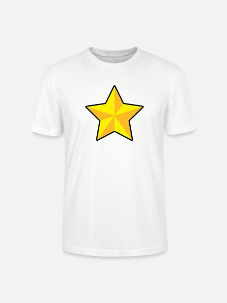 3D Stern | 3D Star | Dimension - Stanley/Stella CRAFTER Unisex Organic T-Shirt - white