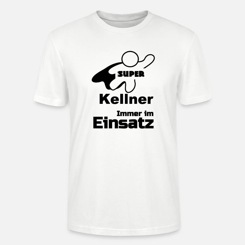 Super Kellner Geschenk - Stanley/Stella Unisex Bio-T-Shirt CRAFTER - Weiß