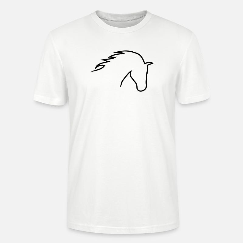 Pferdekopf - Stanley/Stella Unisex Bio-T-Shirt CRAFTER - Weiß