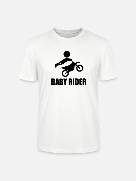 Baby Rider  - Stanley/Stella Unisex Bio-T-Shirt CRAFTER - Weiß