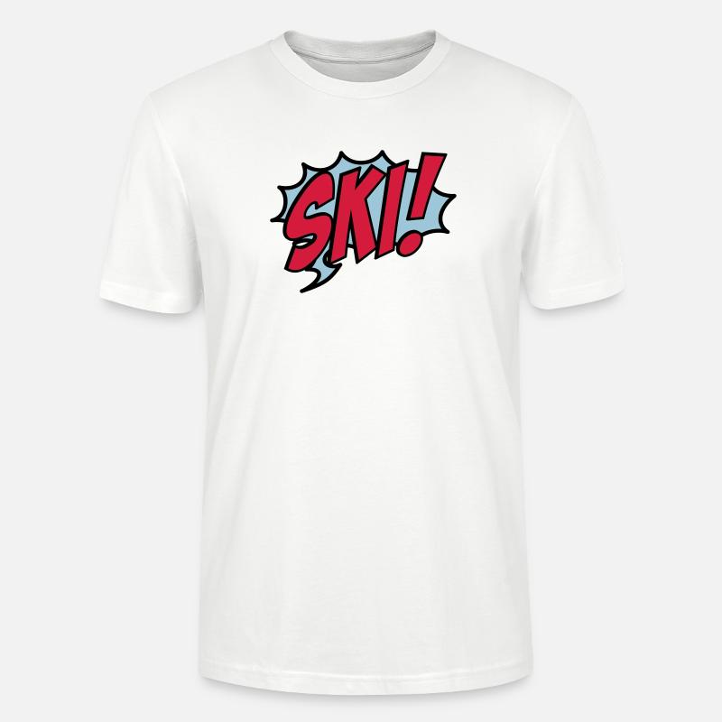 Ski - T-shirt bio CRAFTER Stanley Stella Unisexe - blanc