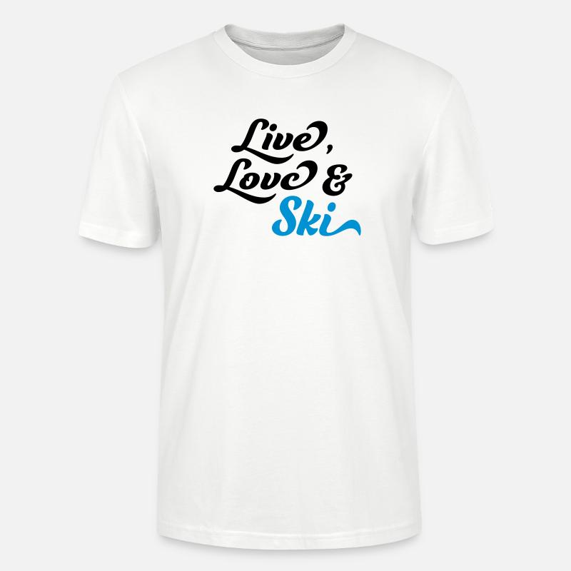 Ski - Stanley/Stella Unisex Bio-T-Shirt CRAFTER - Weiß