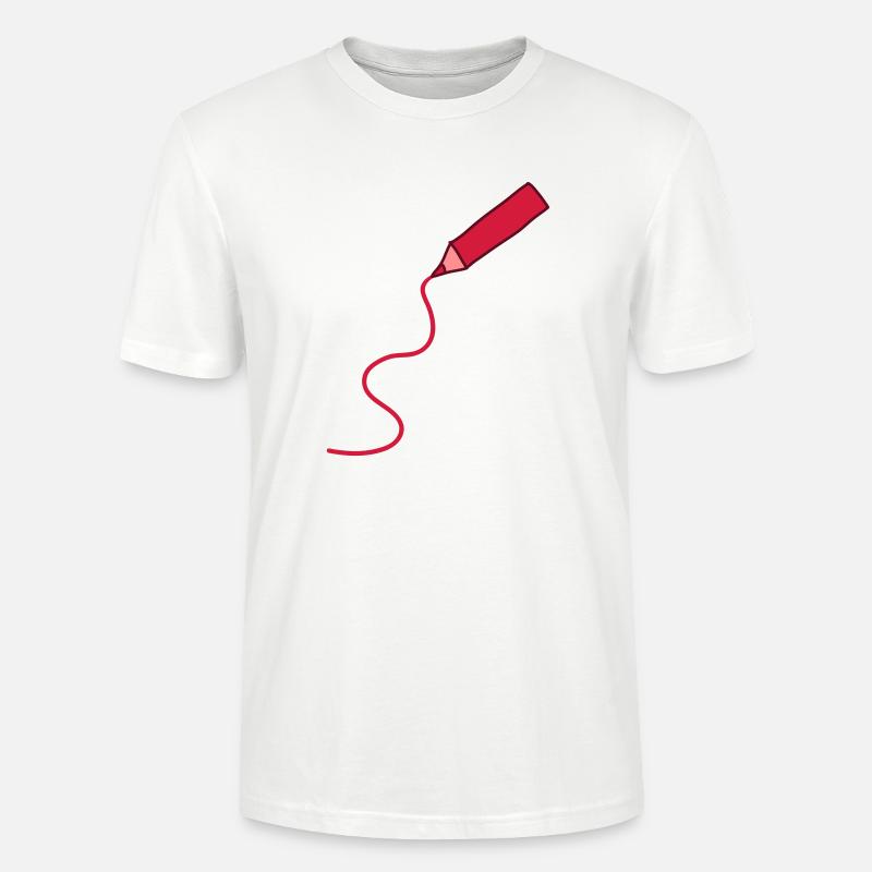 easy_drawing_3c - Stanley/Stella Unisex Bio-T-Shirt CRAFTER - Weiß