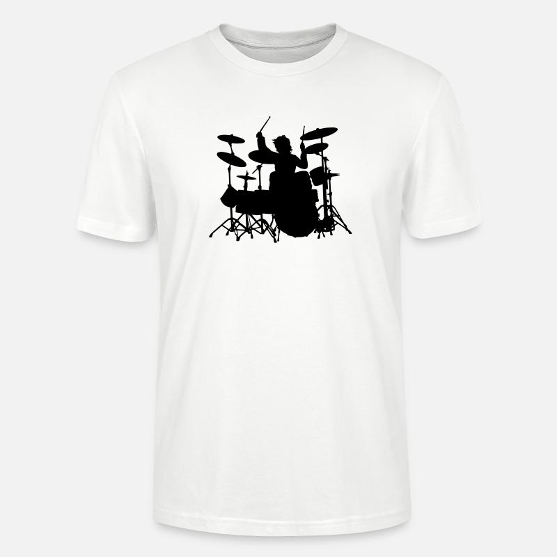Power Drumming - Stanley/Stella Unisex Bio-T-Shirt CRAFTER - Weiß