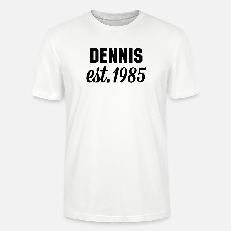 Dennis est 1985 - Stanley/Stella Unisex Bio-T-Shirt CRAFTER - Weiß