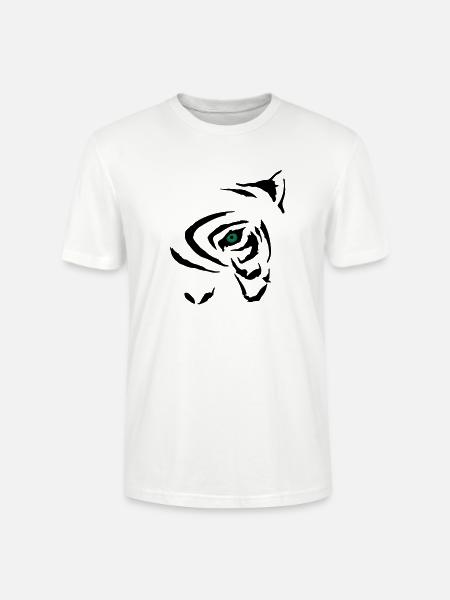 Tribal Tiger 2 - Stanley/Stella CRAFTER Unisex Organic T-Shirt - white