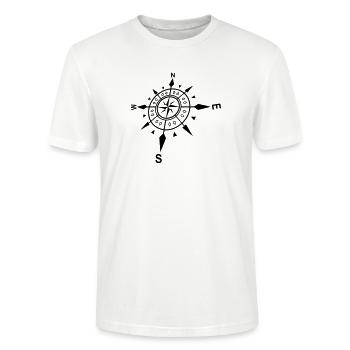 Windrose - Stanley/Stella Unisex Bio-T-Shirt CRAFTER - Weiß - Vorne - Alina (178cm) & Michal (187cm)