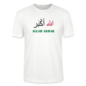 Allah Akbar - T-shirt bio CRAFTER Stanley Stella Unisexe - blanc - Devant - Alina (178cm) & Michal (187cm)