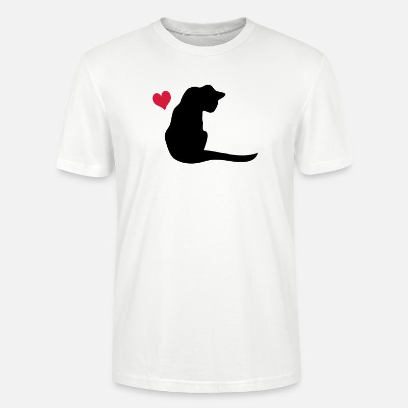Katze - Stanley/Stella Unisex Bio-T-Shirt CRAFTER - Weiß